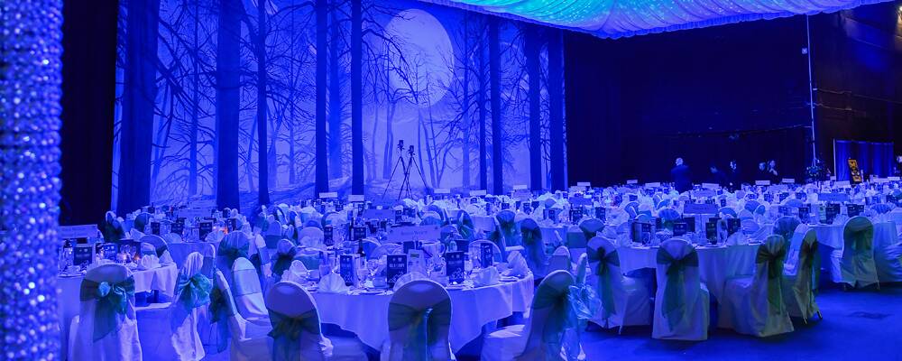 Gala event lighting and sound